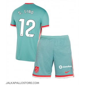 Atletico Madrid Samuel Lino #12 Vieraspaita Lapsille 2024-25 Lyhythihainen (+ shortsit)